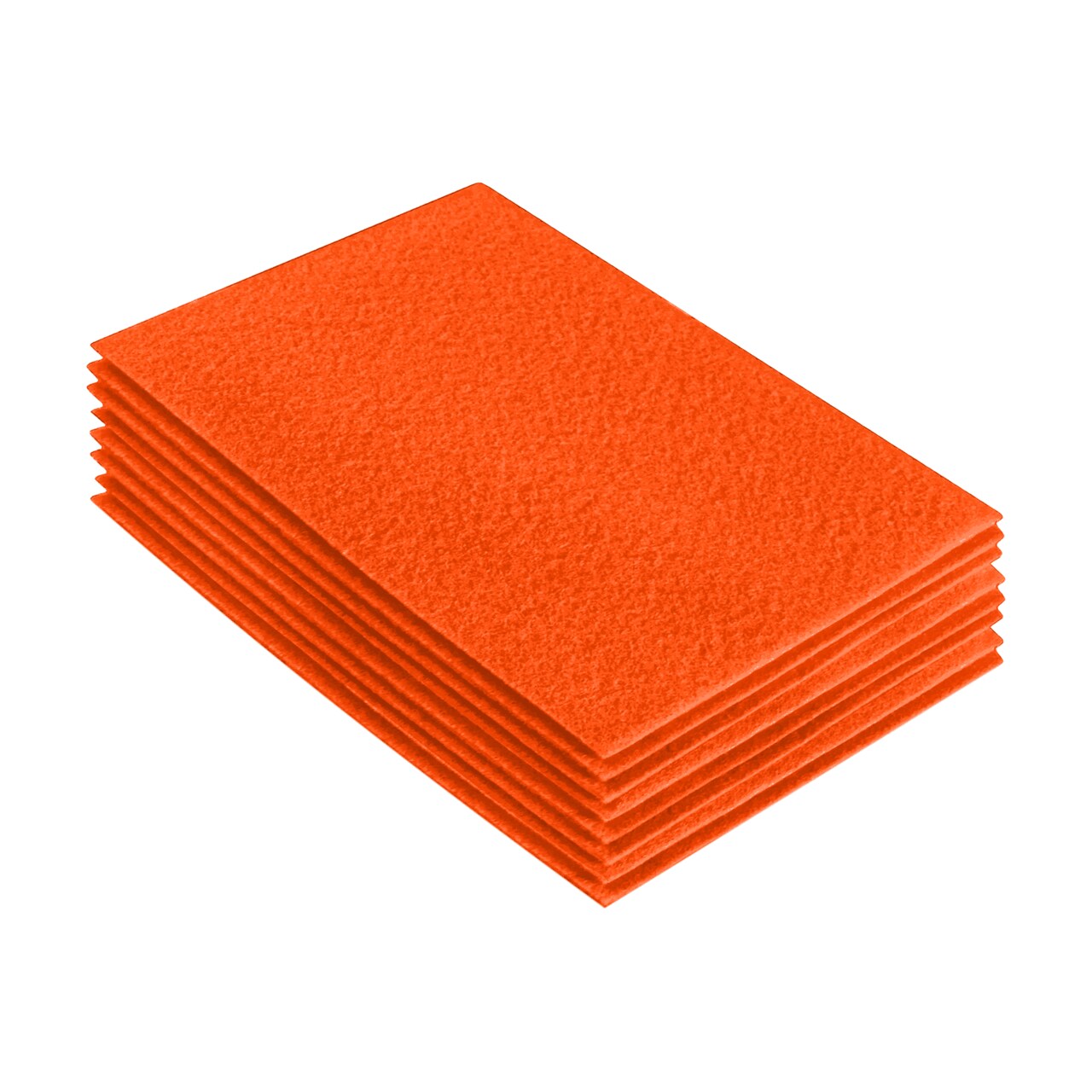 FabricLA Acrylic Felt Sheets for Crafts - Precut 9" X 12" Inches (20 cm X 30 cm) Felt Squares - Use Felt Fabric Craft Sheets for DIY, Costume, and Decoration | Light Orange - 8 Pieces